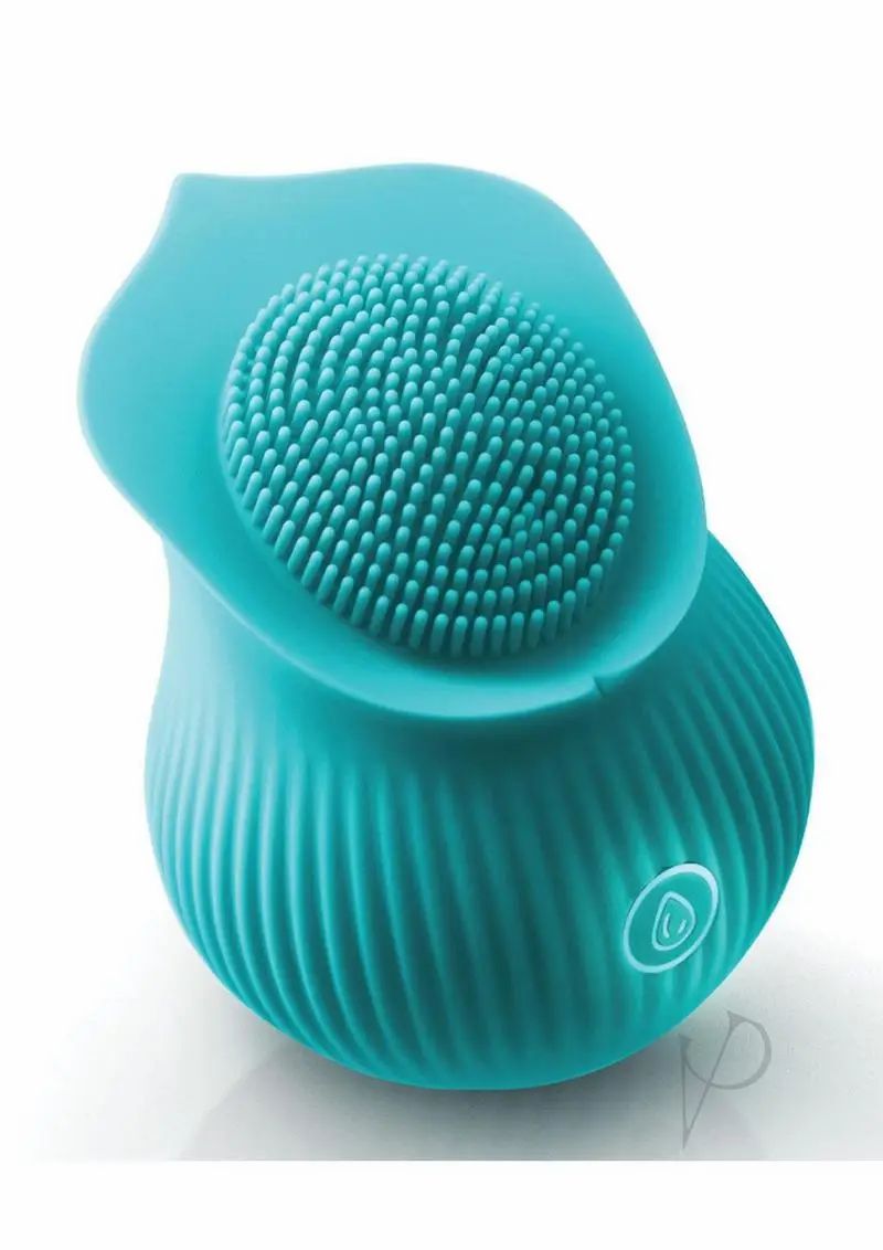 Tongue Vibrators | Inya The Bloom Teal Clit Suckers & Oral Suction Items Clit Suckers & Oral Suction Items