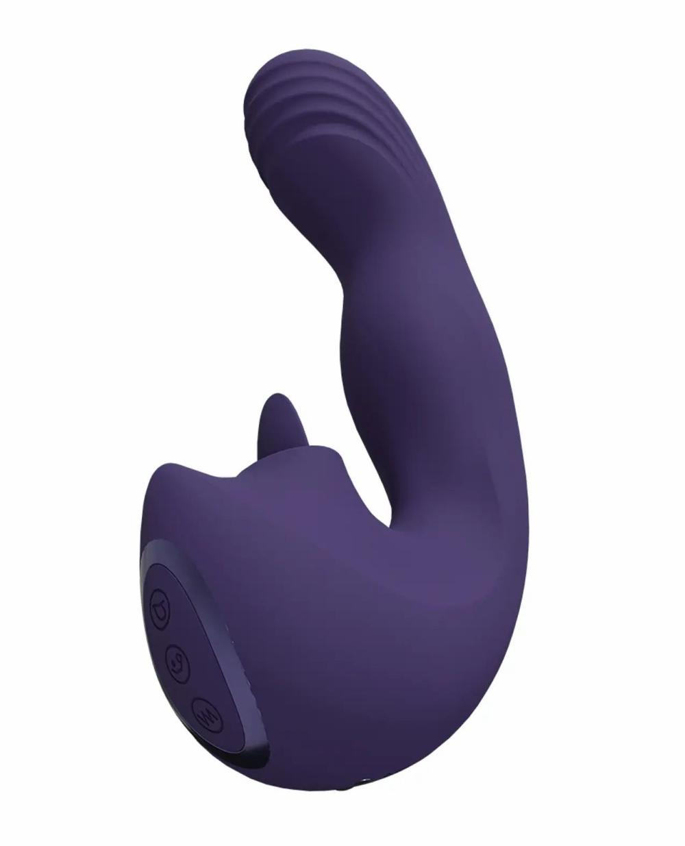 G Spot Vibrators | Shots Yumi Triple Action G-Spot Vibrator & Stimulator – Purple For Womens G Spot Vibrators