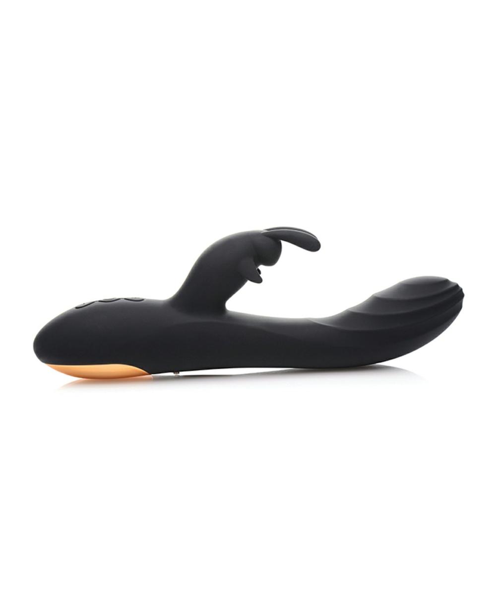 Rabbit Vibrators | Curve Novelties Power Bunnies Cuddles 10x Silicone Rabbit Vibrator – Black For Womens G Spot Clit Stimulators